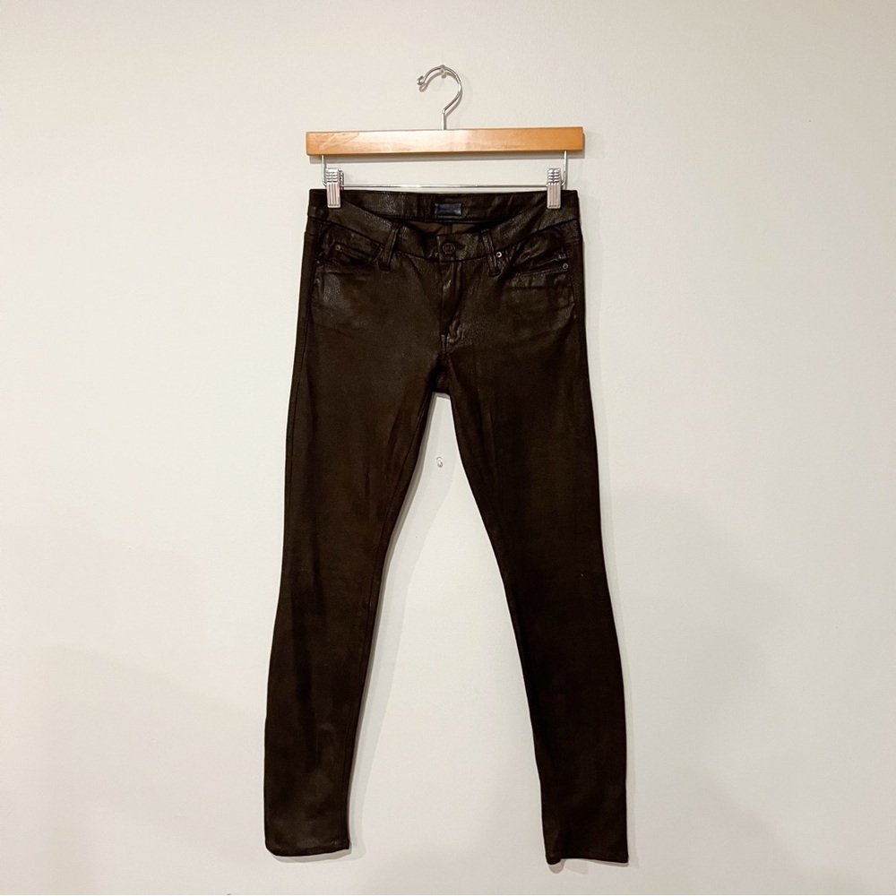 Mother The Looker Jeans in Crackle Brown